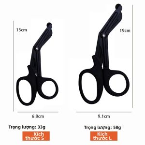 Kéo Cứu Hộ EMT Kéo Y Tế Chiến Thuật Kéo Cắt Vết Thương Bằng Thép Không Gỉ Dùng Cho Xử Lý Vết Thương Cấp Cứu Sơ Cứu