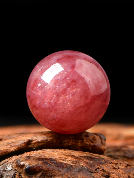 Natural Crystal Strawberry Quartz Starlight Bracelet DIY Handwoven