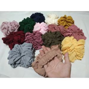 Cepol Hijab Scrunchie Jumbo Ikat Rambut Polos Model Tali