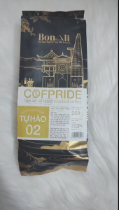 COMBO 03 TÚI 250G CÀ PHÊ NGUYÊN CHẤT RANG XAY COFPRIDE TỰ HÀO 2 (70%ROBUSTA + 30%ARABICA) - YOOSOO