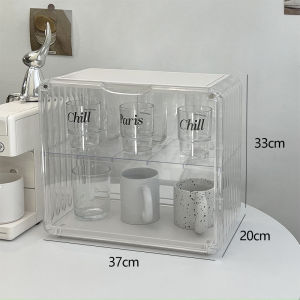 Dustproof Cup Holder Desktop Cup Rack Water Cup Draining Storage Shelf Organizer Metal Material Pure Color Style Other Installation