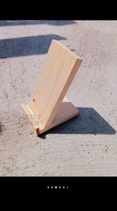 SidsWood [HHP] Stand Holder HP Dudukan Handphone Standing Kayu Solid Jati Belanda Pinus