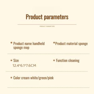 Mini Small Mop Sponge Absorbent Household Desktop Handheld Hand-Free Bathroom Lazy Wipe Table Artifact Kitchen手持海绵拖把