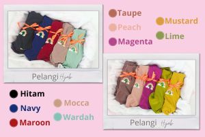 (COD) Pelangi Hijab "Bayi" Kerudung Anak New Born Jilbab Baby Bordir Embordir Bergo Stella Premium