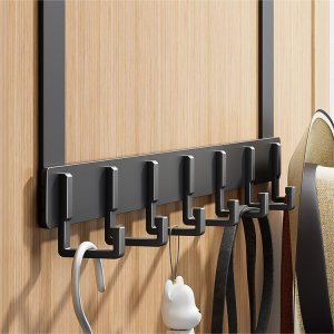 SG STOCK Specool® Back Door Hanger with 6/8 hooks /No Drill Silent Hanger Behind Door Hanging Belt Scarf Bag