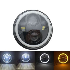 1PC 5.75 นิ้ว LED ไฟหน้า 5 3/4 "led DRL 50W ไฟหน้ารถจักรยานยนต์สําหรับ Dyna Softail Sportster 883 XL883 FXCW boos สไตล์ Chrome