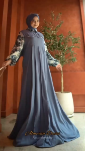 bintang exlusive gamis amore by ruby motif terbaru gamis simple elegan kekinian edisi dress almeera
