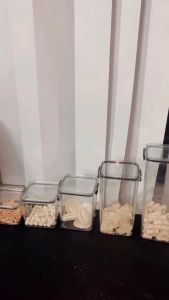 HKS - KONTAINER KOTAK TOPLES KEDAP UDARA AKRILIK PENYIMPANAN SNACK MAKANAN KULKAS