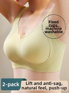 Bust Minimizing No Wire Gather Supporting Underwear Bra