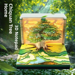 3D Paper Sculpture Snake Year Desk Calendar Daily Tear off Sticky Notes English Version New 2025 Model Creative Stationery