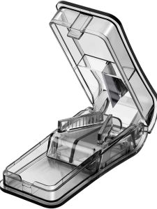 Portable Precision Medicine Cutter Tablet Splitter Quartet Drug Box Dosage Cutter Pharmaceutical Organizer Household Storage