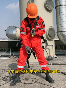Five Point Full Body Safety Harness Kit With Rope For Climbing Rappelling Wind Power Electrician Aerial Work GD3648