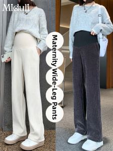 MIDULI | Pregnant Women Thermal Insulated Wide Leg Trousers