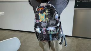 Techdoo Tas Ransel Laptop Kasual Tas Ransel Sekolah Pria Wanita Tas Punggung Laptop Backpack Trendy TR508