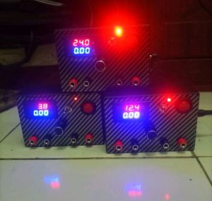 MBR Power Supply 5 amper sudah dilengkapi termometer digital pengukur tegangan baterai dan sakering