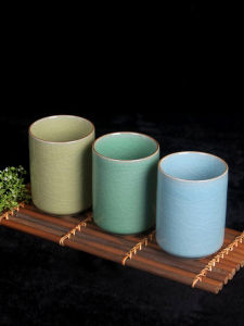 Xiaoli Celadon Tea Cup Japanese Style Womens Water Cup Ceramic Home Creative 6-Piece Set Living Room without Handle Cup Straight Cup