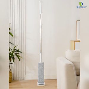 Locapure 42cm Long Large Panel Flat Floor Mop can 360 Spin Rotate
