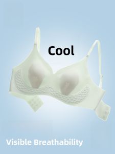 MiiOW | Cool Sensation Seamless Ultra-Thin Womens Bra Rabbit Ear Cup No-Steel Adjustable Strap Breathable Underwear Summer Essential