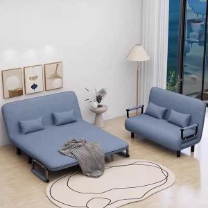 Table Trove.PH Sofa Bed Foldable Lazy Sofa Chair Extendable Adjustable Sofa Bed Multifunctional Fabric Sofa 4 Size