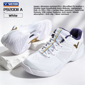 Victor | Professional Tai Tzu-ying Style White Badminton Shoes 2nd Generation P9200TTY