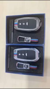 Casing Metal Elegant Kunci Remote Toyota Fortuner Camry Prado 3 Tombol