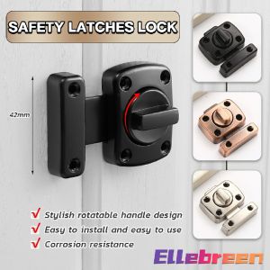 Gate Latch Slide Bolt Latches Lock Zinc Alloy Safety Door Locks