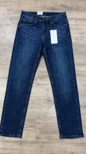 Quần jean nam cao cấp xanh đậm vải không phai Kazata hàng vnxk ống 17-19cm