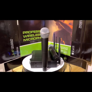 Universal Wireless Microphone Receiver with 5V Charging & Rechargeable Battery - Plug & Play