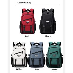 KUZAIWANGZI | Lightweight Waterproof Large Capacity Removable Wheeled School Bag