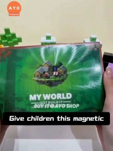 Magnetic Cube Building Blocks DIY Magnet Toy Mine Assembled Children Puzzle Model Gift Set