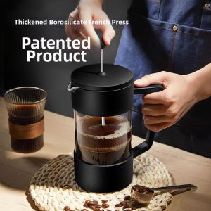 Borosilicate Glass Thickened French Press Hand Drip Pot