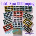 promo titik 18 isi 1000 potong mainan gosokan gambar tengkorak terbaru motif campur. 