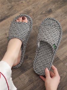 New 2024 Slippers for Guests Home Use Indoor Anti-Slip Silent Hotel Spring Summer Autumn Winter Home Slippers Men Women