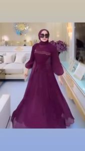 Gamis Kondangan Terbaru 2023 CLARA DRESS SHIMMER APLIKASI PAYET DUA LAYER Dress Wanita Cantik Elegan