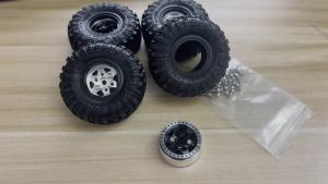 Bộ Lốp Xe RC Beadlock RED SPIDER 4 Chiếc 57mm 1.0in Lốp Địa Hình Bùn Dành Cho Xe Mô Hình Mini 1/18 1/24 Axial SCX24 Traxxas TRX4M