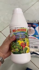 BIO POWER- Phòng trừ và ngăn ngừa nấm khuẩn gây bệnh: thán thư thối rễ rỉ sắt sương mai phấn trắng nấm hồng đốm mắt cua... 1 lít - phân bón