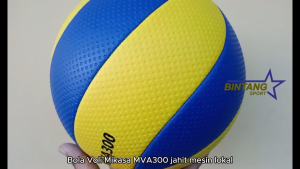 Bola voli Mikasa MVA300 jahit mesin lokal bahan kulit PU kualitas terbaik