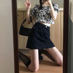 Spring Summer New Style Slim High Waist Straight Leg Jeans Women Loose Vintage Wide Leg Pants Long Trousers Ripped Denim