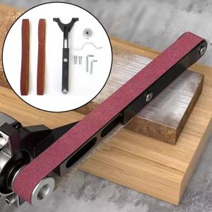 Angle Grinder To Belt Sander Converter Aluminum Alloy Bracket Tool M10/M14 Angle Grinder Sanding Belt Adapter Polishing Tool