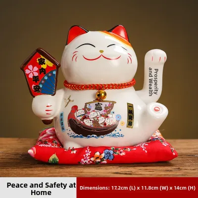 Creative Automatic Hand Waving Fortune Cat Decoration