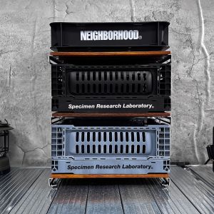 Industrial Style Foldable Storage Basket NEIGHBORHOOD SRL 23SS Household Organizer Container Conveniently Portable Solution