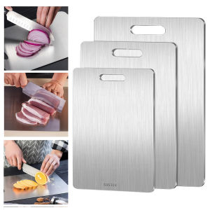 Stainless Steel Cutting Board Chopping Kitchen Utensils Spice Racks for Kitchens Large Camping Boards Accessories Bread Cheese