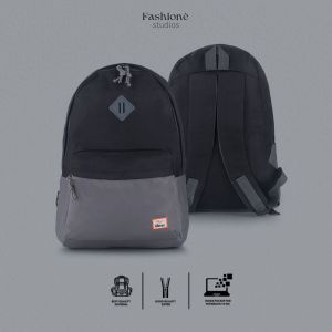 Tas Ransel Pria Tas Kuliah Sekolah Cowok Slot Laptop Tas Gendong Backpack Pria Punggung Kantong Akod