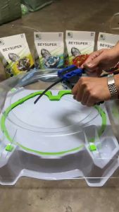 ชุด 3 ชิ้น Beyblade Warrior ซีรี่ย์ UX BEYSUPER ของเล่นเด็ก ของเล่นต่อสู้พื้นฐาน ของเล่นโลหะพร้อมด้ามจับ