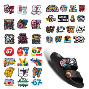 Hot Toys | MIX Cute Cartoon Six Seven Shoe Charms Colorful PVC Pumpkin Clog Decorations DIY Shoe Decoration for Women Holiday Gift
