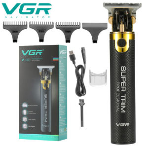 VGR 082 Hair Trimmer T9 Mens Electric Hair Clipper Professional Hair Cutting Machine T9 Metal Shell Barber Trimmer for Men