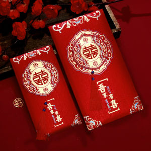 Wedding Red Envelope Bags Luxury Thousand Yuan Wedding Celebration Return Gifts Festive Velvet Material Chinese Style