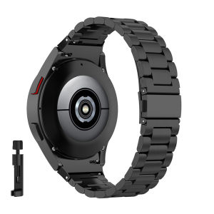 (All series universal sizes)Stainless Steel Strap For Samsung Galaxy Watch 6 5 4 44mm 40mm Curved end Metal Watch Band for Galaxy watch 6 Classic  43MM 47MM  4 Classic 46mm 42mm Galaxy Watch 5 Pro 45mm (excluding watches)