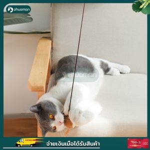 เล่นแมว ไม้ตกแมว ด้ามยาว 40CM กระดิ่ง มีกระดิ่ง