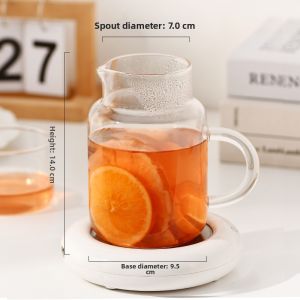 Large Capacity Glass Cup with Lid for Home Use Drinking Water Cup High Aesthetic Value Heat Resistant Tea Brewing Cup for Men And Women